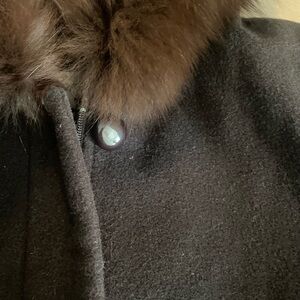 Women's Brown Fur-Trim  Jacket - Insulated Winter Coat